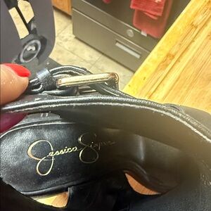 Jessica Simpson Black Leather Shoes